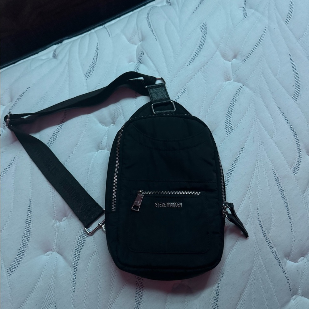 Steve Madden Black Belt Bag
